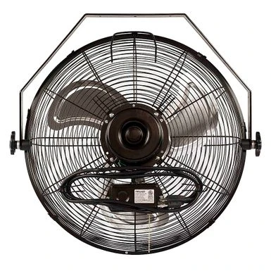 NewAir - 3000 CFM 18” High Velocity Wall Mounted Fan With Sealed Motor Housing And Ball Bearing Motor - Black 7 NewAir - 3000 CFM 18” High Velocity Wall Mounted Fan With Sealed Motor Housing And Ball Bearing Motor - Black - Image 7