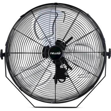 NewAir - 4000 CFM 18" Outdoor High Velocity Floor Or Wall Mounted Fan With 3 Fan Speeds And Adjustable Tilt Head - Black 11 NewAir - 4000 CFM 18" Outdoor High Velocity Floor Or Wall Mounted Fan With 3 Fan Speeds And Adjustable Tilt Head - Black - Image 11