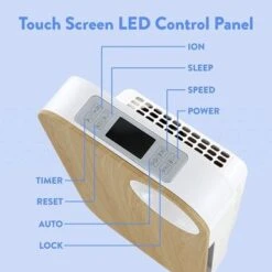 OVAL AIR 3-Stage H13 True HEPA 5-in-1 Air Purifier For Rooms Up To 600 Sq. Ft. Reduces Allergies, Asthma, Pets, Odor, Smoke - Light Wood -Vornado || Honeywell || LG Shop 06d7a070 7130 48fd 9613 05065cff970c