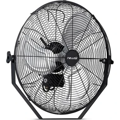 NewAir - 4000 CFM 18" Outdoor High Velocity Floor Or Wall Mounted Fan With 3 Fan Speeds And Adjustable Tilt Head - Black 10 NewAir - 4000 CFM 18" Outdoor High Velocity Floor Or Wall Mounted Fan With 3 Fan Speeds And Adjustable Tilt Head - Black - Image 10