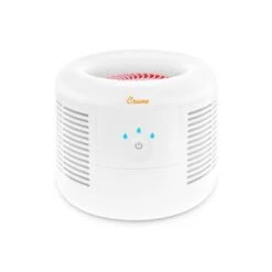Crane HEPA Air Purifier With 3 Speed Settings For Rooms Up To 300 Sq. Ft. - White