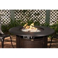 Fire Sense - Weyland Round Aluminum LPG Fire Pit - Antique Bronze -Vornado || Honeywell || LG Shop 1bfed675 0caa 525d 9092 d306489aa349