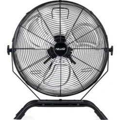NewAir - 4650 CFM 20" Outdoor High Velocity Floor Or Wall Mounted Fan With 3 Fan Speeds And Adjustable Tilt Head - Black