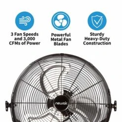 NewAir - 3000 CFM 18” High Velocity Portable Floor Fan With 3 Fan Speeds And Long-Lasting Ball Bearing Motor - Black -Vornado || Honeywell || LG Shop 30e90d33 69f8 569f b98c b73f0fca4bce