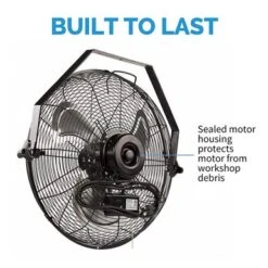 NewAir - 3000 CFM 18” High Velocity Wall Mounted Fan With Sealed Motor Housing And Ball Bearing Motor - Black 25 NewAir - 3000 CFM 18” High Velocity Wall Mounted Fan With Sealed Motor Housing And Ball Bearing Motor - Black -Vornado || Honeywell || LG Shop 356383f3 a52c 58ef bb4f 9003a8951487