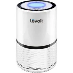 Levoit - Aerone 129 Sq. Ft True HEPA Air Purifier With Replacement Filter - White