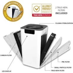 Soleus Air HEPA Whole Home Air Purifier With 6 Stage Filter And Laser Air Quality Indication - White -Vornado || Honeywell || LG Shop 3d8964c7 8a40 40e9 a42a 2eeb746b51a3
