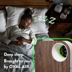 OVAL AIR 3-Stage H13 True HEPA 5-in-1 Air Purifier For Rooms Up To 600 Sq. Ft. Reduces Allergies, Asthma, Pets, Odor, Smoke - Light Wood -Vornado || Honeywell || LG Shop 4591600c 1aaf 41eb 8856 87a9f1a361f9