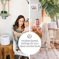 Crane HEPA Air Purifier With 3 Speed Settings For Rooms Up To 300 Sq. Ft. - White -Vornado || Honeywell || LG Shop 512fc2fd 64e6 42ec bf89 c80264544acf