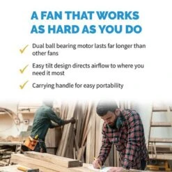 NewAir - 3000 CFM 18” High Velocity Portable Floor Fan With 3 Fan Speeds And Long-Lasting Ball Bearing Motor - Black -Vornado || Honeywell || LG Shop 674e8d17 c75e 570f bbdb e537b7efe3b9