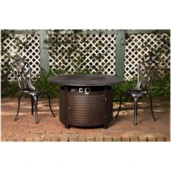 Fire Sense - Weyland Round Aluminum LPG Fire Pit - Antique Bronze -Vornado || Honeywell || LG Shop 6bfb7c66 8c21 556d 8b97 796661b79f43