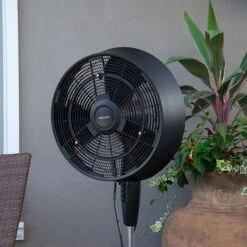 NewAir - Outdoor Misting Fan And Pedestal Fan, Cools 500 Sq. Ft. With 3 Fan Speeds And Wide-Angle Oscillation - Black -Vornado || Honeywell || LG Shop 708557b0 a13c 537c b52e c278dd680219