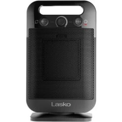 Lasko - 1500-Watt Oscillating Personal Tabletop Ceramic Space Heater With Adjustable Thermostat - Black