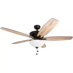 Prominence Home Denon 60 Inch Espresso Bronze Indoor LED Ceiling Fan