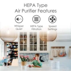 Crane HEPA Air Purifier With 3 Speed Settings For Rooms Up To 300 Sq. Ft. - White -Vornado || Honeywell || LG Shop 8d4dd5be 6c50 46eb 9805 e416c7baa0e1