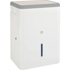 GE - 35-Pint Portable Dehumidifier With Smart Dry - White