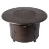 Fire Sense - Weyland Round Aluminum LPG Fire Pit - Antique Bronze