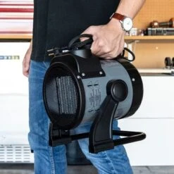 NewAir - 160 Sq. Ft. Portable Ceramic Electric Heater With Adjustable Tilt Head - Gray -Vornado || Honeywell || LG Shop af1a1279 b873 5b19 b225 35eb842a409d