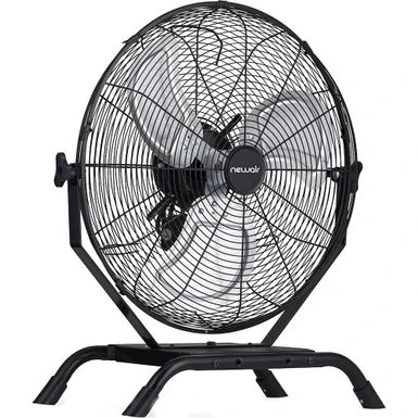 NewAir - 4650 CFM 20" Outdoor High Velocity Floor Or Wall Mounted Fan With 3 Fan Speeds And Adjustable Tilt Head - Black 2 NewAir - 4650 CFM 20" Outdoor High Velocity Floor Or Wall Mounted Fan With 3 Fan Speeds And Adjustable Tilt Head - Black - Image 2