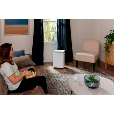 GE - 35-Pint Portable Dehumidifier With Smart Dry - White 12 GE - 35-Pint Portable Dehumidifier With Smart Dry - White - Image 12