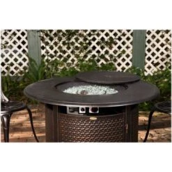 Fire Sense - Weyland Round Aluminum LPG Fire Pit - Antique Bronze -Vornado || Honeywell || LG Shop b9c5cf8a a655 5aa6 a371 b98f264471fe