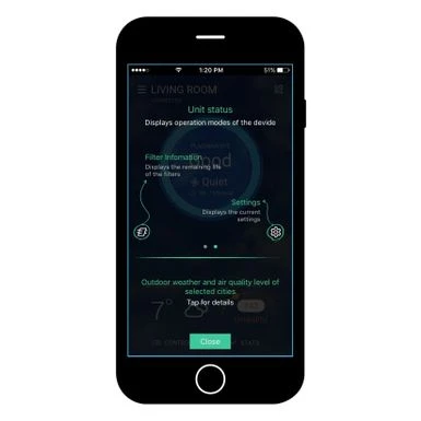 Ideal. AP40 Healthcare, 5-speeds, Air Purifier, Covers 400 Sq.ft. - White 17 Ideal. AP40 Healthcare, 5-speeds, Air Purifier, Covers 400 Sq.ft. - White - Image 17