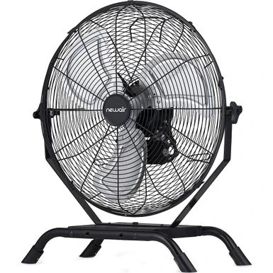 NewAir - 4650 CFM 20" Outdoor High Velocity Floor Or Wall Mounted Fan With 3 Fan Speeds And Adjustable Tilt Head - Black 3 NewAir - 4650 CFM 20" Outdoor High Velocity Floor Or Wall Mounted Fan With 3 Fan Speeds And Adjustable Tilt Head - Black - Image 3