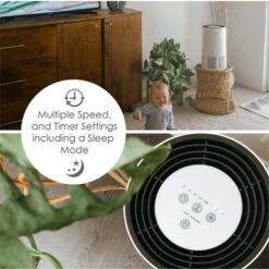 Crane True HEPA Air Purifier With UV Light For Rooms Up To 300 Sq. Ft. - White -Vornado || Honeywell || LG Shop d390091c 56db 4000 af8c 761104745132