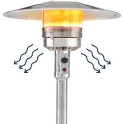 Insignia™ - Standing Patio Heater - Stainless Steel -Vornado || Honeywell || LG Shop dca844a4 3889 592d b49a 73108df3eeeb