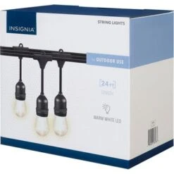 Insignia™ - 24 Ft. Outdoor String Lights - White -Vornado || Honeywell || LG Shop dd5dcc32 5639 53fd 9d63 3ef7c19300d6