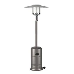 Fire Sense - Platinum Finish Performance Patio Heater - Gray