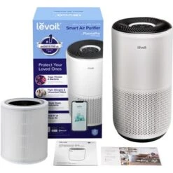 Levoit - PlasmaPro 400s Smart 403 Sq. Ft True HEPA Air Purifier - White -Vornado || Honeywell || LG Shop df5d8603 3c93 5710 ab2f 47670aa46d8e