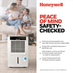 Honeywell 35 Pint Energy Star Dehumidifier With Built-In Drain Pump & 5 Year Warranty -Vornado || Honeywell || LG Shop dh45pwkn ei5