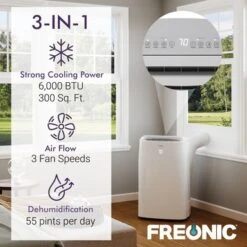9,000 BTU Portable Air Conditioner (6,000 BTU CEC), White -Vornado || Honeywell || LG Shop ee96709b 950c 45f9 a169 2ac3ab87e5f8