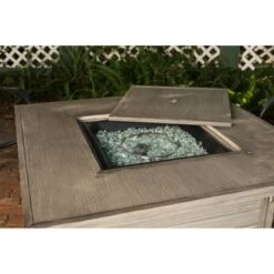 Fire Sense - Langhorne Square Aluminum LPG Fire Pit - Barnwood -Vornado || Honeywell || LG Shop f1a14f8b 4a49 5f2d b884 43a75bab7912