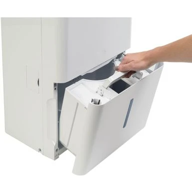 GE - 35-Pint Portable Dehumidifier With Smart Dry - White 8 GE - 35-Pint Portable Dehumidifier With Smart Dry - White - Image 8