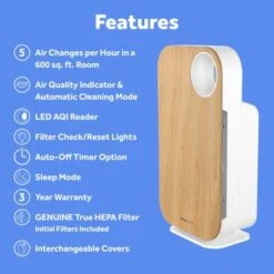 OVAL AIR 3-Stage H13 True HEPA 5-in-1 Air Purifier For Rooms Up To 600 Sq. Ft. Reduces Allergies, Asthma, Pets, Odor, Smoke - Silver -Vornado || Honeywell || LG Shop feecc893 6aee 4389 b8e6 58540d459c2d