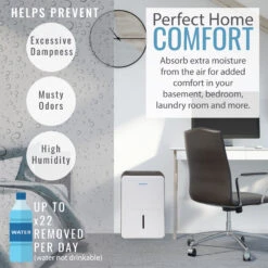 Keystone 22 Pint Dehumidifier With Electronic Controls -Vornado || Honeywell || LG Shop kstad224e ei3