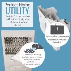 Keystone 50 Pint Dehumidifier With Electronic Controls -Vornado || Honeywell || LG Shop kstad504e ei4