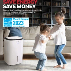 Honeywell Smart Wi-Fi Energy Star Dehumidifier For Basement & Large Room Up To 4000 Sq. Ft.